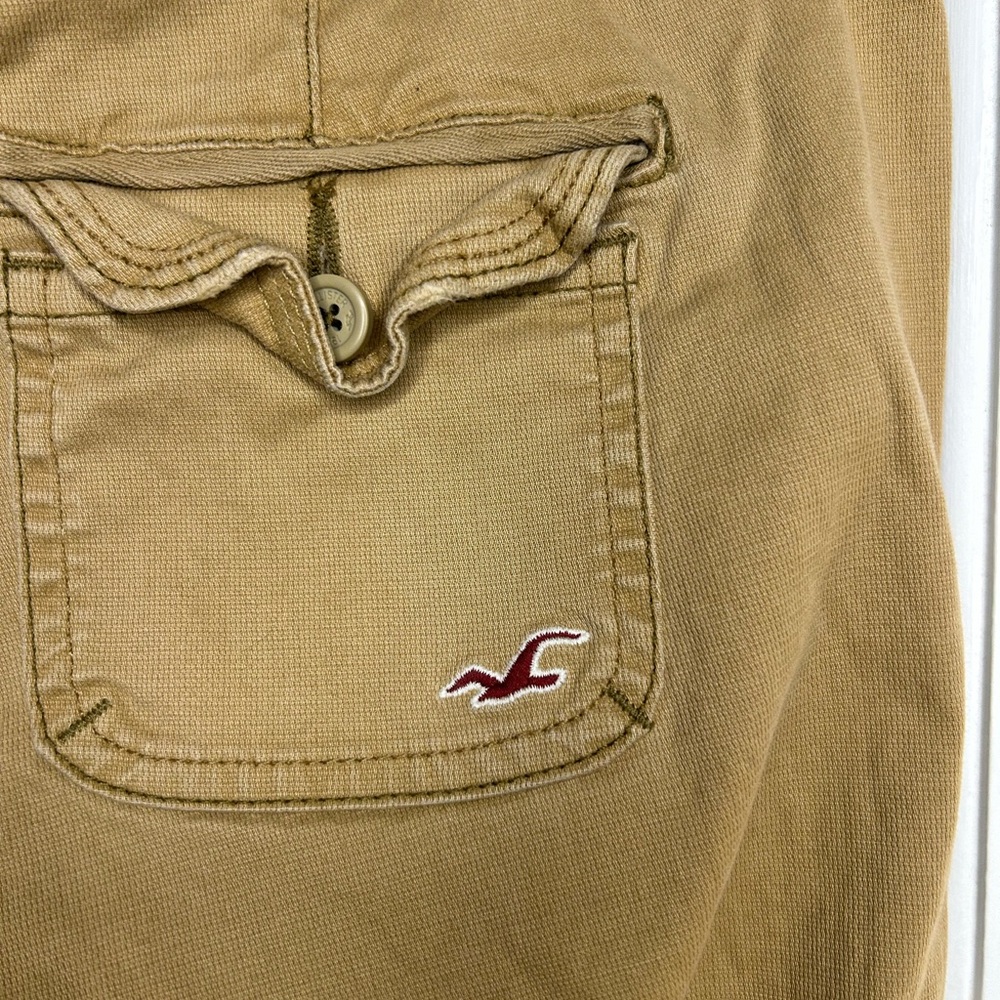 Y2K Hollister Low Rise Flare Khaki Utility Pants - Picture 9 of 14